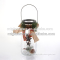 2015 machine blowin christmas holiday glass mason jar candle holders cheap with pinecone
